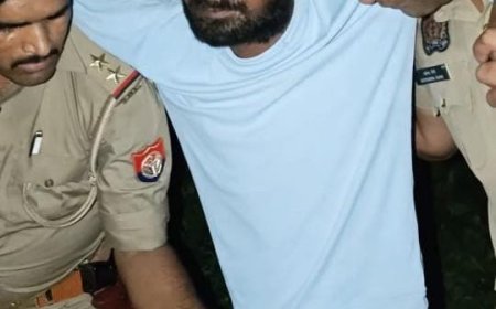 बाह पुलिस ने मुठभेड़ में ईनामी बदमाश को दबोचा, गोली लगने से घायल 
