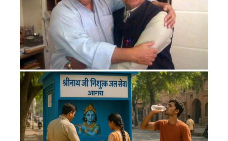 आगरा की धड़कन: श्री नाथ जी निःशुल्क जल सेवा और बांके लाल माहेश्वरी  की अमर विरासत