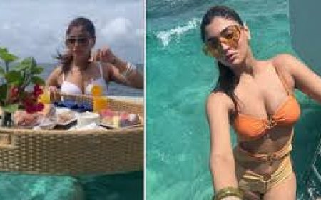 अकांक्षा पुरी मालदीव में मना रहीं छुट्टियां, तस्वीरों में मस्ती करती दिखीं