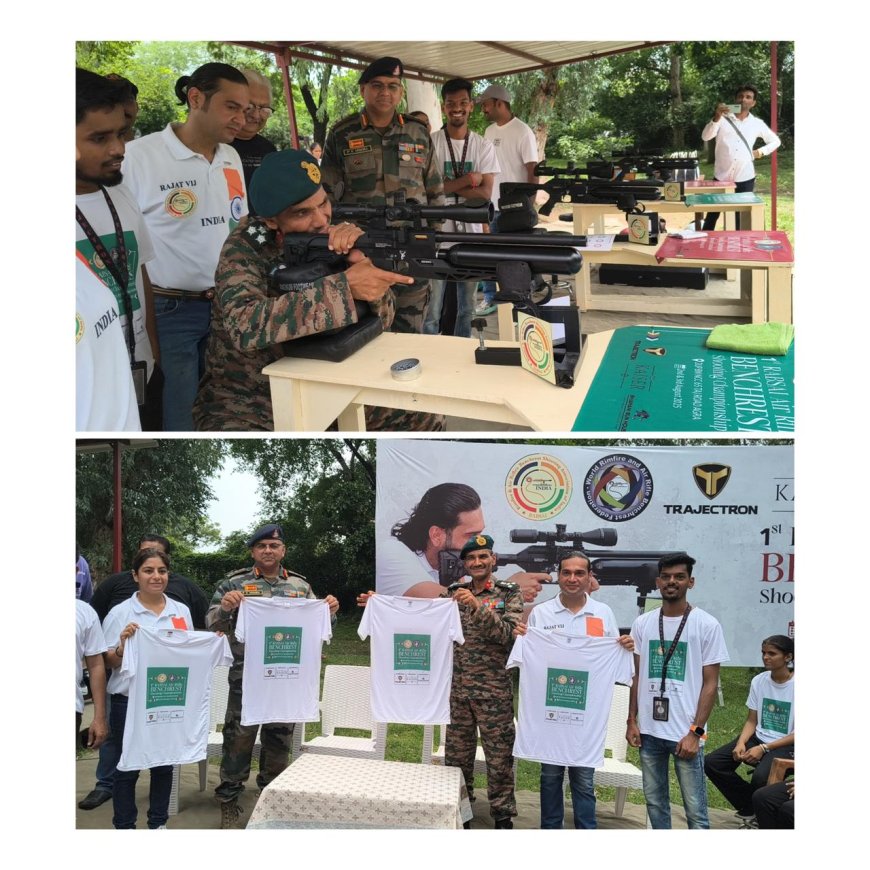 आगरा में राष्ट्रीय रिमफायर और एयर राइफल बेंचरेस्ट शूटिंग चैंपियनशिप 2025 का शानदार आग़ाज़