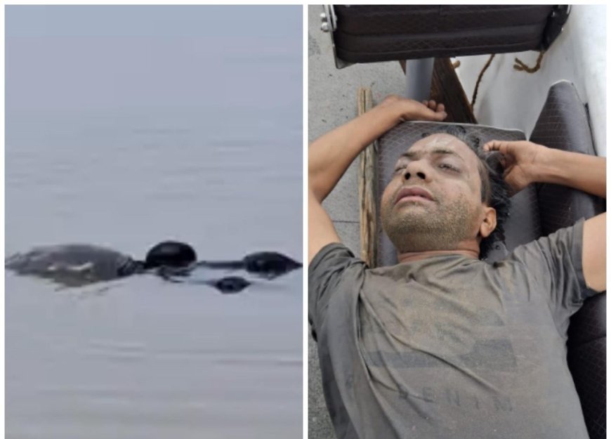 आगरा में यमुना के दशहरा घाट पर डूबने लगा था युवक, जल पुलिस ने तत्परता दिखाकर बचा ली जान