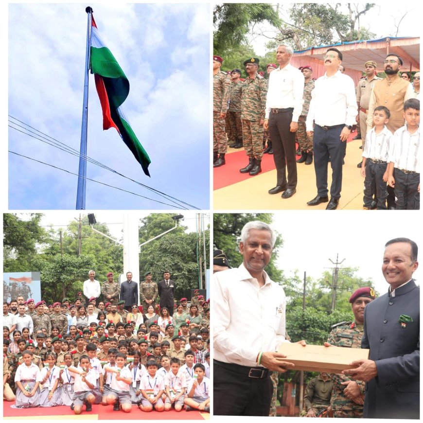 आगरा में शत्रुजीत चौक पर लहराया 108 फुट ऊंचा तिरंगा, देशभक्ति से गूंज उठा वातावरण