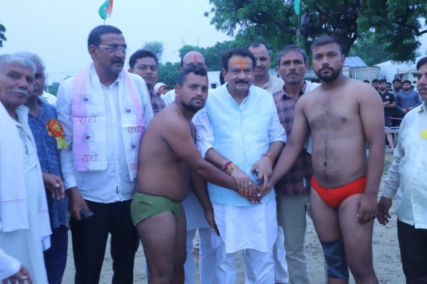 कारगिल शहीदों की स्मृति में हाजीपुर खेड़ा में हुआ कुश्ती दंगल, दूर-दराज से पहुंचे पहलवान