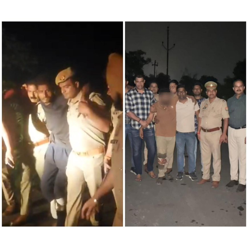  आगराः दो थाना क्षेत्रों में बदमाशों से पुलिस की मुठभेड़, गोली लगने से तीन घायल, कई खुलासे