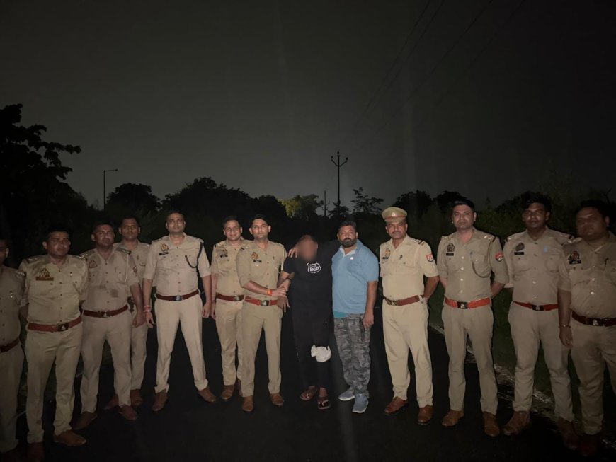 आगरा में 10 हजार का इनामी बदमाश पुलिस के साथ मुठभेड़ में घायल, चांदी और 1.80 लाख कैश बरामद