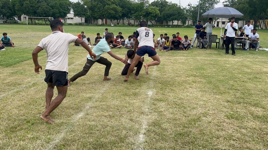 विवि के छात्रों ने पारंपरिक खेलों में दिखाया जोश, संस्कृति और कौशल का संगम