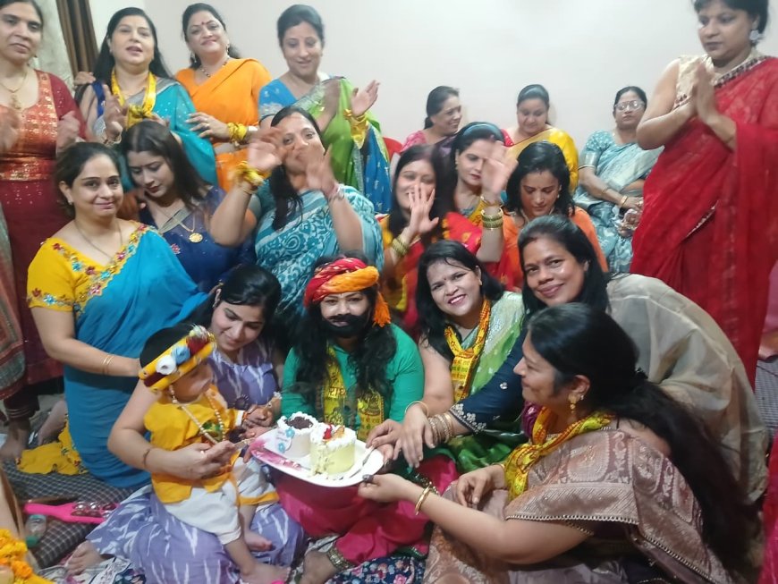 माखन, भजन और पुष्प वर्षा में महका जन्माष्टमी उत्सव, मंगलम एस्टेट में छलका भक्ति का रंग