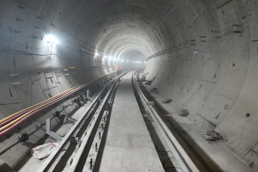 आगरा मेट्रो: आरबीएस से आगरा कॉलेज तक भूमिगत अप लाइन ट्रैक तैयार, फिनिशिंग अंतिम चरण में