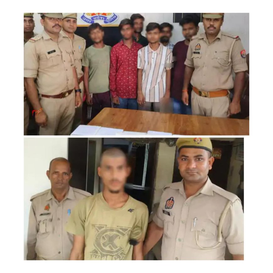 शाहगंज पुलिस की बड़ी कार्रवाई : पांच मोबाइल चोर और लड़की भगाने वाला आरोपी गिरफ्तार