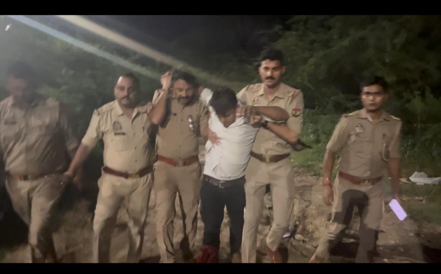 आगरा में ज्वेलर्स चोरी का खुलासा : मुठभेड़ में चोर अंकुश के पैर में लगी गोली, ज्वेलरी बरामद