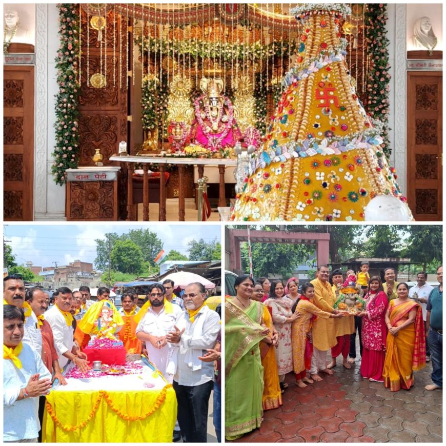 आगरा में गणेशोत्सव का भव्य आगाज : परंपरा, आस्था और संस्कृति का अद्वितीय संगम