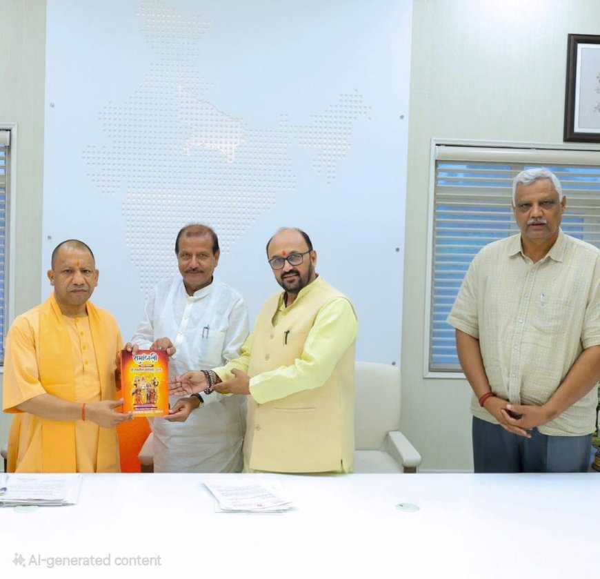 मुख्यमंत्री योगी आदित्यनाथ ने स्वीकार किया आगरा श्रीरामलीला महोत्सव का आमंत्रण