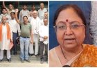 एक घंटे इंतजार के बाद भी अफसरों के न आने पर भड़कीं मंत्री बेबीरानी, किसानों ने की नारेबाजी