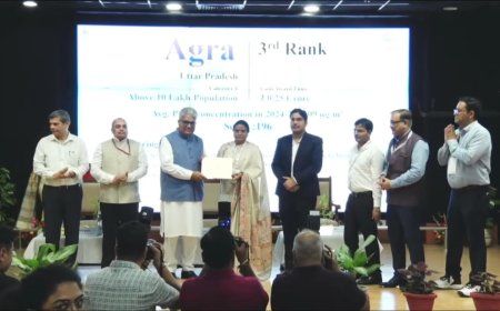 स्वच्छ वायु सर्वेक्षण में आगरा को देश में तीसरा स्थान, उत्तर प्रदेश में बना नंबर-1 शहर