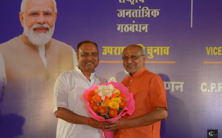 सांसद नवीन जैन ने उपराष्ट्रपति चुनाव में सीपी राधाकृष्णन की जीत पर दी बधाई