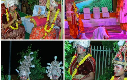 आगरा में आधुनिक तकनीक से सजीव हुई रामलीला, पुष्पवाटिका में राम-जानकी मिलन