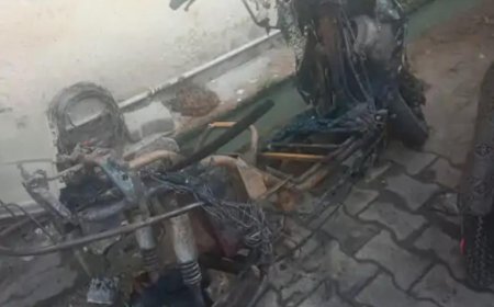 आगरा में दर्दनाक हादसा : स्कूटी चार्जिंग से लगी भीषण आग में बुजुर्ग दंपति की मौत