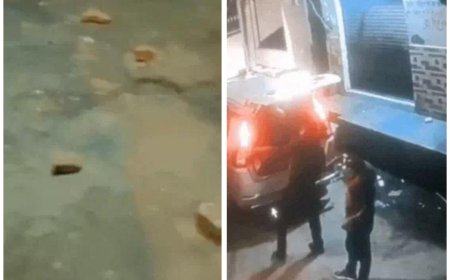 आगरा के जऊपुरा में तड़के घर पर कारभर पत्थरों से हमला, दहशत में आया परिवार
