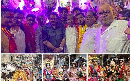 आगरा की राम बरात में आस्था का सैलाब, सौ से अधिक मनमोहक झांकियां, जयघोषों की गूंज