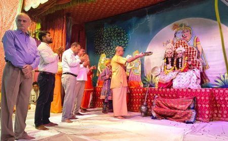जय श्रीराम से गुंजायमान हुआ श्रीमनकामेश्वर श्रीरामलीला महोत्सव, नारद मोह लीला हुई