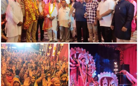 आगरा में सजी भक्ति की छटा, मां दुर्गा पण्डाल में उमड़ा श्रद्धालुओं का सैलाब