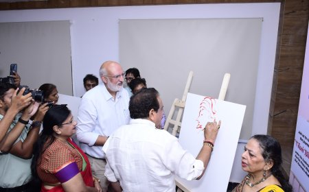 ललित कला संस्थान में  युवा कलाकारों ने संजोये विकसित भारत के रंग