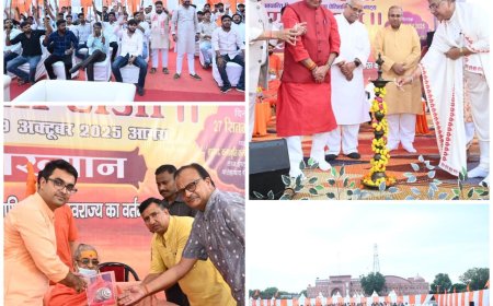 जाणता राजा व्याख्यान में गूंजी हरिओम पंवार की ओजस्वी वाणी, शिवाजी महाराज के आदर्शों से प्रेरित हुआ आगरा