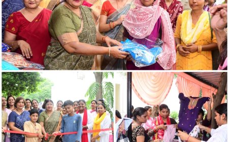 आगरा विश्वविद्यालय में ‘बापू बाज़ार’: आत्मनिर्भरता और सेवा भाव का अद्भुत संगम