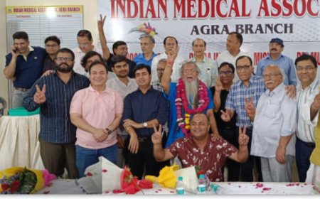 IMA आगरा चुनाव परिणाम : डॉ. हरेंद्र गुप्ता बने President-Elect, 555 वोट से दर्ज की ऐतिहासिक जीत