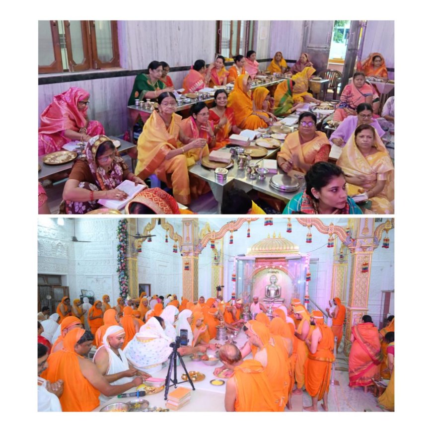 दशलक्षण महापर्व में पांचवें दिन आगरा के श्रद्धालुओं ने किया उत्तम सत्य धर्म का पालन