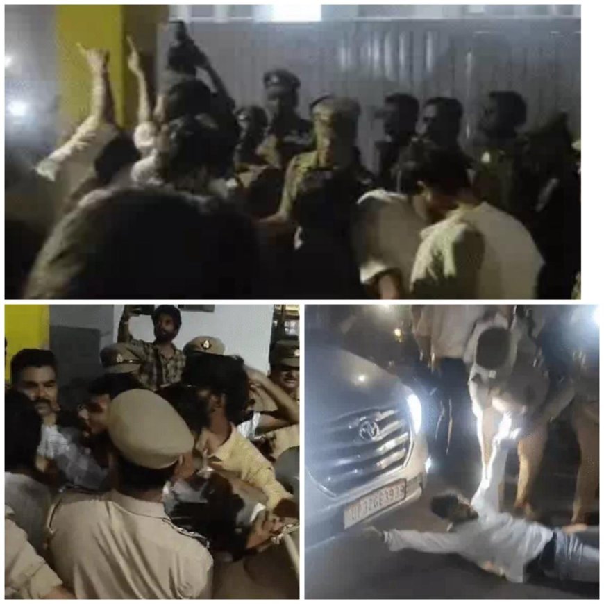 राजभर के बयान से भड़की एबीवीपी, लखनऊ में मंत्री आवास का घेराव और पथराव, भारी हंगामा