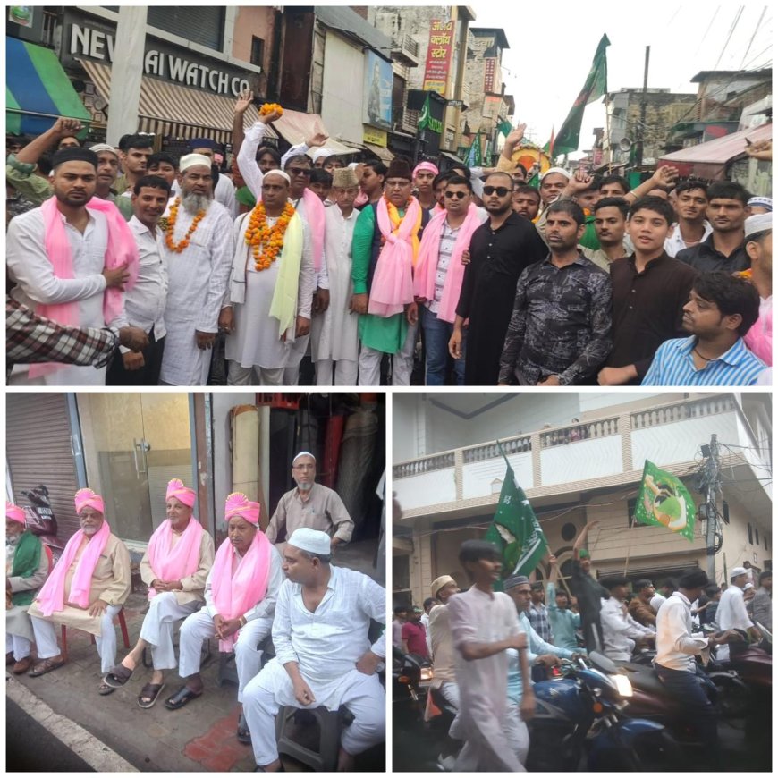 आगरा में बारावफात पर शांति से निकले छोटे बड़े जुलूस, दिखी भाईचारे की झलक