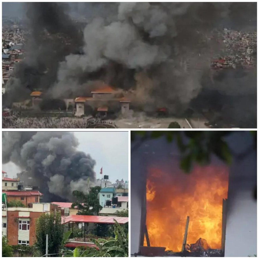 नेपाल में दूसरे दिन भी भारी हिंसा, राष्ट्रपति, पीएम के घर को जलाया