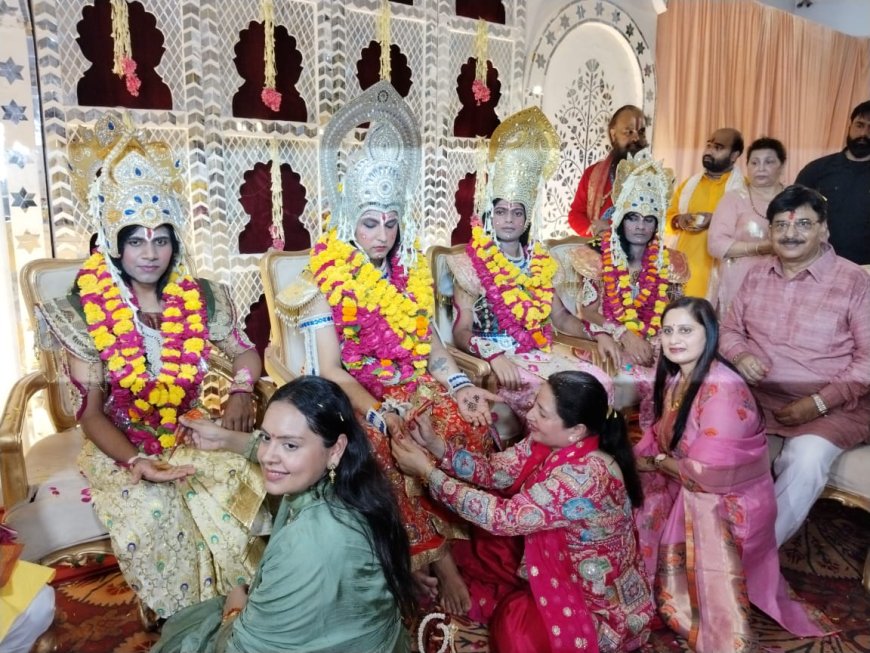 राम विवाह में रस्मों की महकः मेहंदी, हल्दी और लग्न में भक्ति व उल्लास का अलौकिक संगम