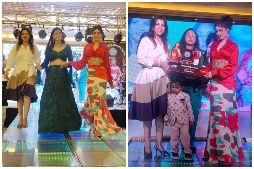 फैशन का फिल्मी अंदाज़, बॉलीवुड बीट्स ने आगरा में मचाई धूम, रीवा की शोस्टॉपर वॉक ने जीता दिल