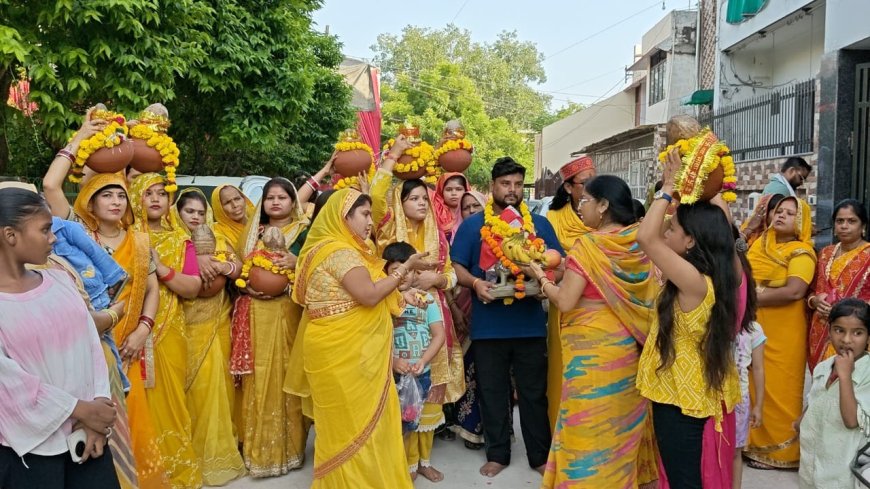 भक्तिभाव और उल्लास के साथ निकली कलश यात्रा, 12 दिवसीय नवदुर्गा महोत्सव का हुआ शुभारंभ