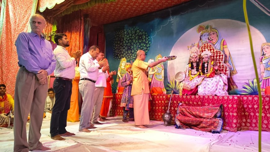 जय श्रीराम से गुंजायमान हुआ श्रीमनकामेश्वर श्रीरामलीला महोत्सव, नारद मोह लीला हुई