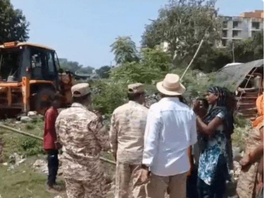 आगरा में आविप का बड़ा एक्शन: 120 करोड़ की जमीन मुक्त कराई, महिलाओं ने किया जबर्दस्त विरोध