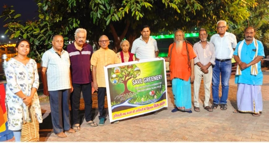 आगरा के शाहजहां गार्डन में हरियाली नष्ट करने का विरोध, ग्रीन एक्टिविस्टस ने दिया धरना