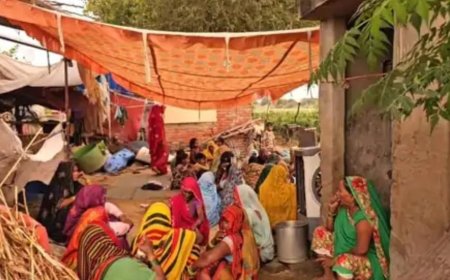 आगरा के बजहेरा में भाई ने भाई को गला दबाकर मार डाला, सात बच्चों के सिर से उठा पिता का साया