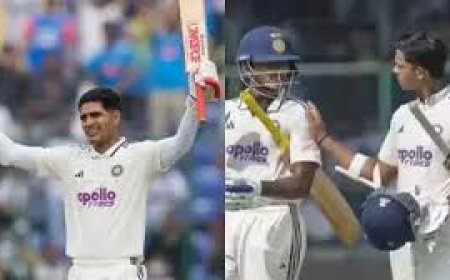 भारत ने 518 पर घोषित की पारी, यशस्वी और गिल के शतक