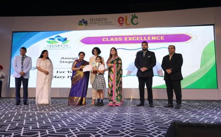 शारदा वर्ल्ड स्कूल का वार्षिकोत्सव अवर्तनम 2025, गुल पनाग ने छात्रों को प्रेरित किया