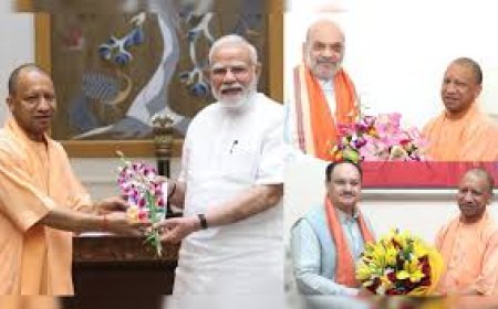 सीएम योगी की मोदी, अमित शाह और नड्डा से अहम मुलाकात