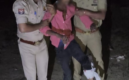 आगरा में वृद्धा से दुष्कर्म का आरोपी पुलिस के साथ मुठभेड़ में गोली लगने से घायल, साथी फरार