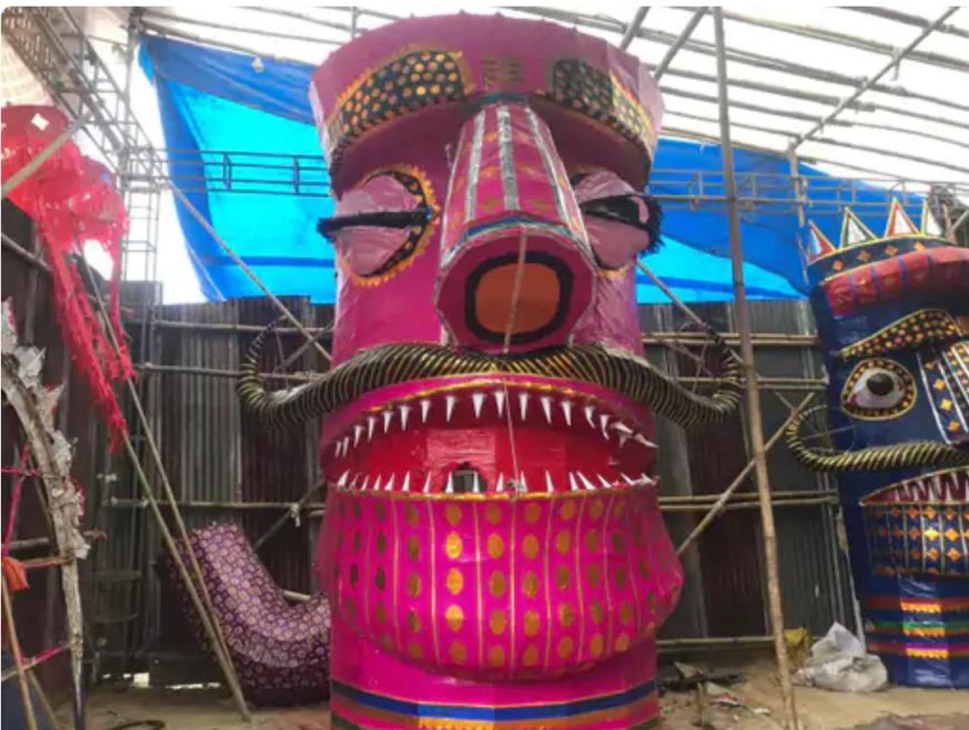 धर्म और आस्था से परे समर्पण, मुस्लिम परिवार ने तैयार किए रावण, मेघनाथ और कुंभकर्ण