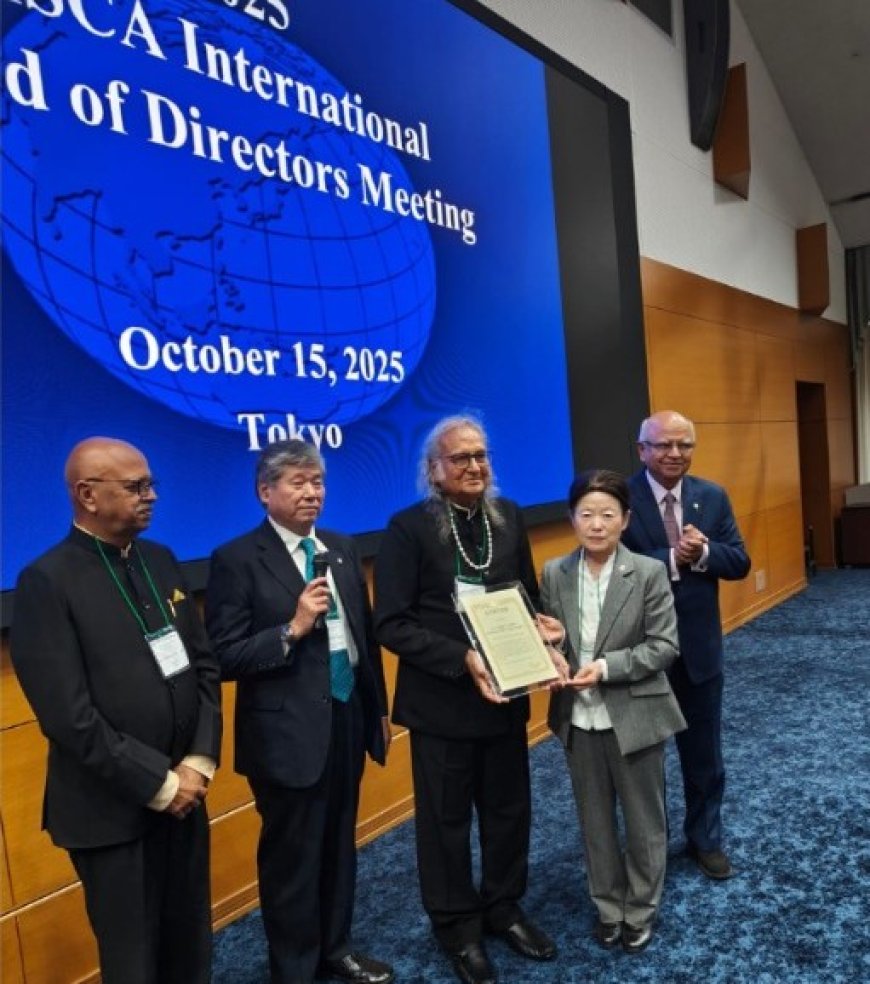 आगरा के डॉ. गिरीश सी. गुप्ता जापान में ओयस्का इंटरनेशनल अवार्ड से सम्मानित