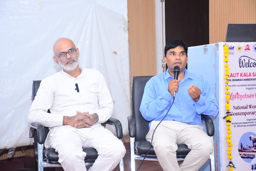 आगरा में मूर्ति कला कार्यशालाः डॉ. अमरेश कुमार ने संवेदना और सृजन के संगम को किया उजागर