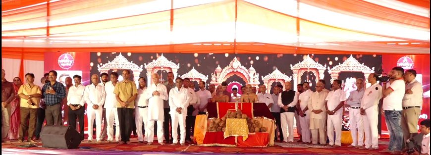 आगरा की धरा पर नया आकर्षण होगा ‘लोकोदय महातीर्थ’, हाईवे पर रैपुरा जाट के पास हुआ भूमि पूजन