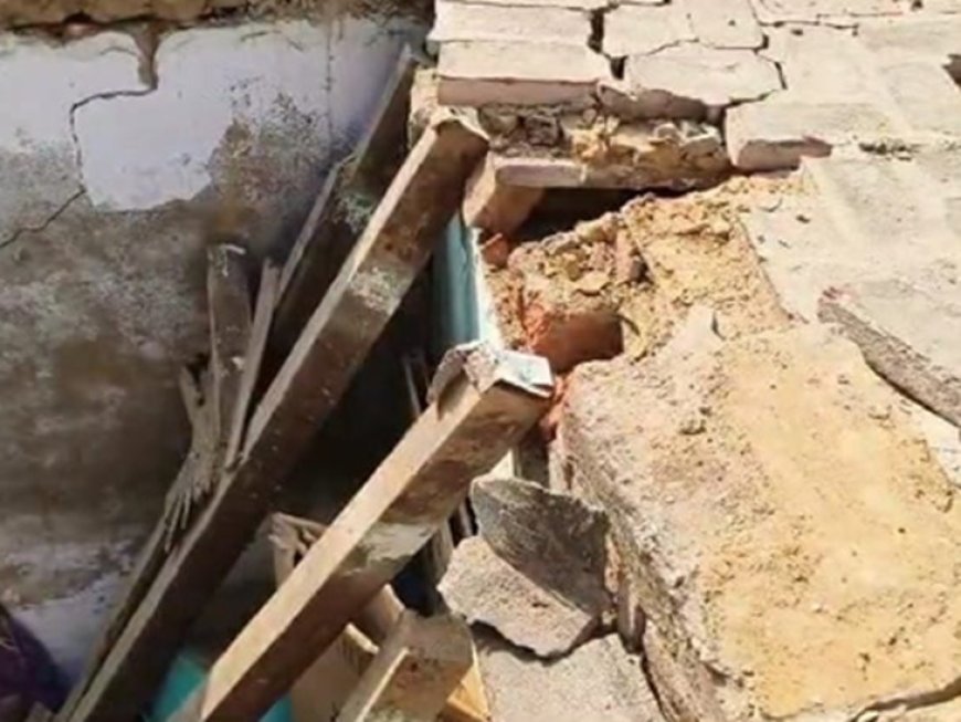 आगराः खेरागढ़ के कुसियापुर में कमरे की छत गिरी, नींद में समा गई मुन्ना लाल की जिंदगी