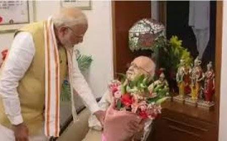 पीएम मोदी ने वरिष्ठ बीजेपी नेता लालकृष्ण आडवाणी को घर पहुंच दी जन्मदिन की बधाई